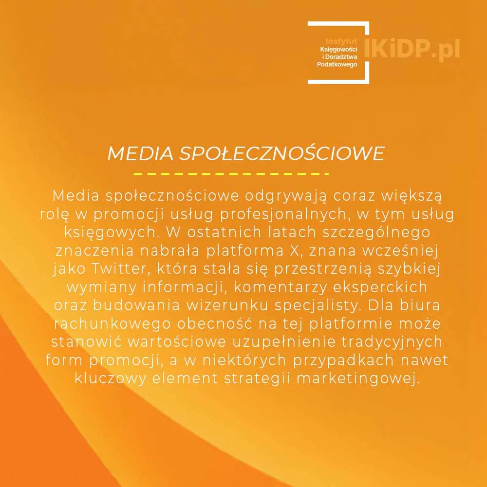 Promocja biura rachunkowego - media społecznościowe